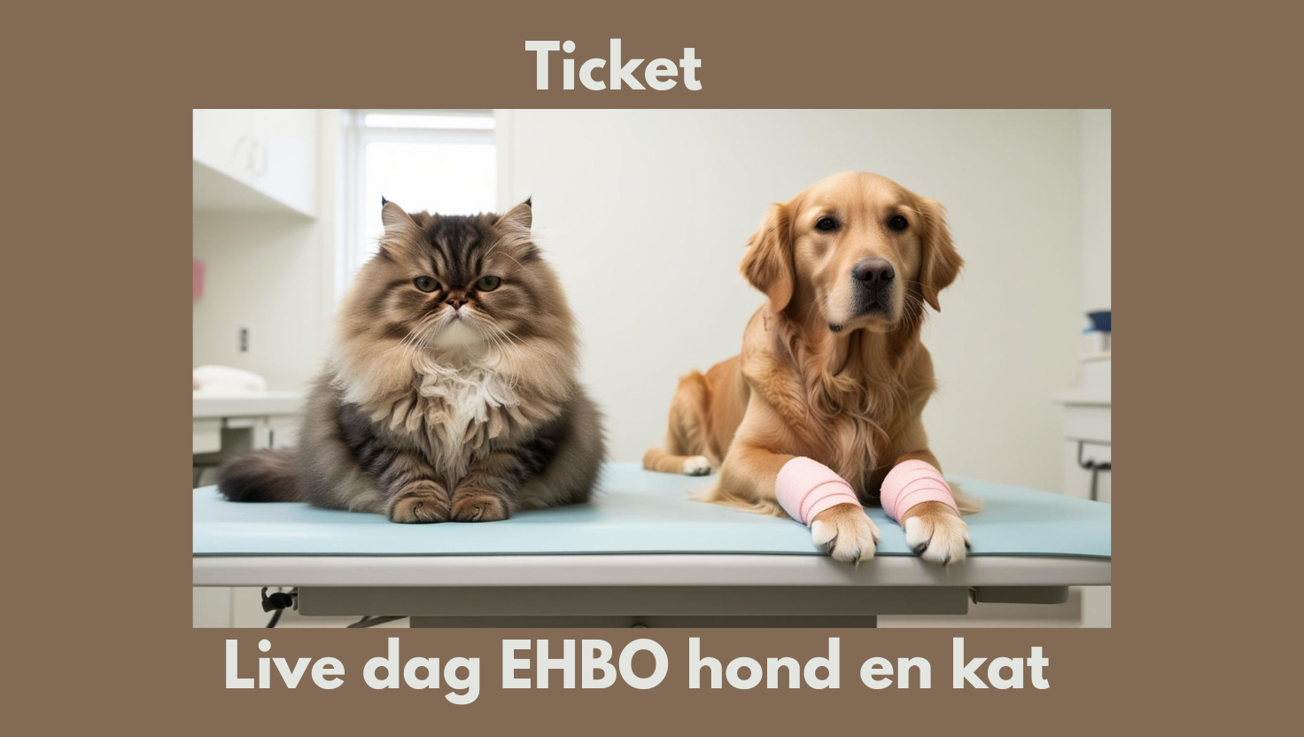 Ticket voor LIVE dagen EHBO hond en kat